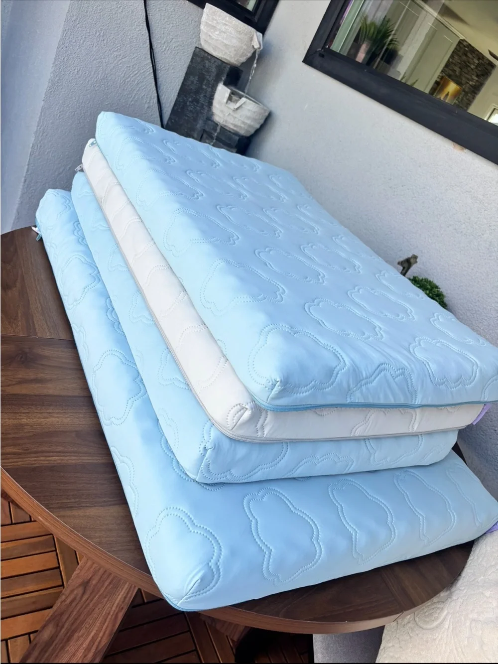 BESURE SUPER FRESH BLUE COOLING ORTHOPEDIC MATTRESS PAD FOR PETS